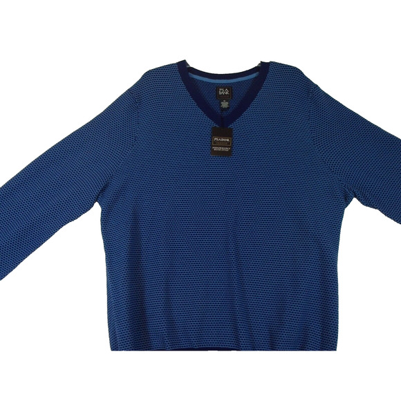 Jos. A. Bank Men's Traveler Performance Long Sleeve Sweater, Blue Size XXL NWT - Picture 7 of 11